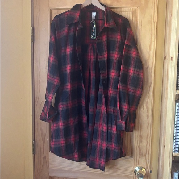 NWT blooming jelly plaid flannel - Picture 4 of 5
